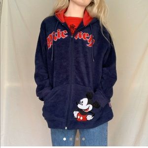 VINTAGE MICKEY MOUSE FLEESE JACKET!!
